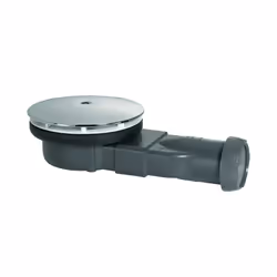 Chrome Dome DN40 Slim Shower Drain Waste Trap Super Flat Cup-Connection 24l/min