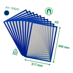 Tarifold ES 195241 â Magneto PRO 10 A3 Magnetic Information Frame for Documents, Notices, Sign, Exchange and Quick Insert â Magnetic Back Metal