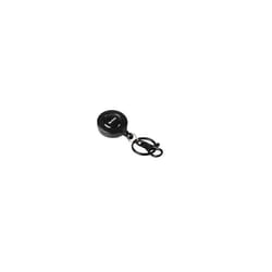 ES 200517 â Pack of 10 Extendable Keychain Lanyard Black Line, Double Hook Ring and Carabiner, 60 cm