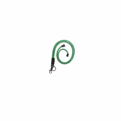 ES 200545 â Pack of 10 Neck Lanyards for ID Cards, Keys, Very Soft Fabric, Safety Closure, Green