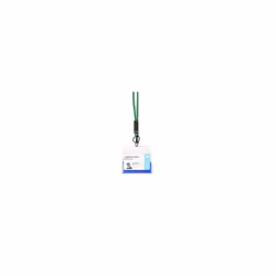 ES 200545 â Pack of 10 Neck Lanyards for ID Cards, Keys, Very Soft Fabric, Safety Closure, Green