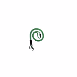 ES 200545 â Pack of 10 Neck Lanyards for ID Cards, Keys, Very Soft Fabric, Safety Closure, Green