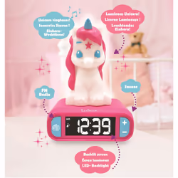 Unicorn Night Light Radio Alarm Clock