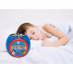 Lexibook Paw Patrol Marshall,Rubble,Chase,Stella and Everest Projector alarm clock with snooze function and alarm function