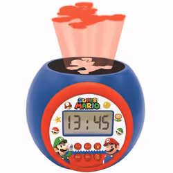 Super Mario Childrens Projector Clock with Timer