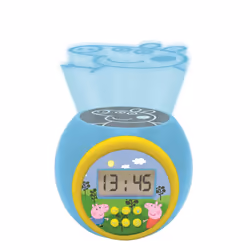 Lexibook Projector Alarm Clock Peppa Pig with snooze function and alarm function, Digital alarm clock, Peppa Pig, Multicolour ...