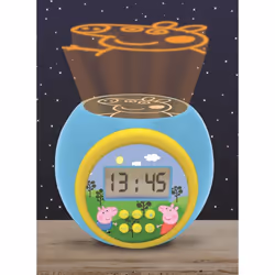Lexibook Projector Alarm Clock Peppa Pig with snooze function and alarm function