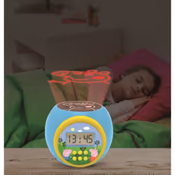Lexibook Projector Alarm Clock Peppa Pig with snooze function and alarm function