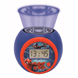 Lexibook RL977SP-00, Digital alarm clock, Spider-Man, Spiderman Marvel Projector, Sphere, Multicolour, 24h