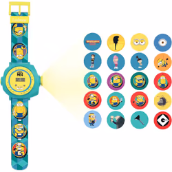 Lexibook Despicable Me Minions Children's Projection Watch-Yellow/Blue
