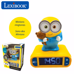 Despicable Me Minions Childrens Clock with Night Light