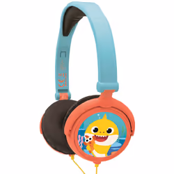 Baby Shark Foldable Stereo Headphones with Volume Limiter
