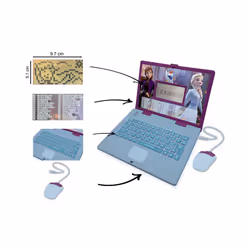 LEXIBOOK JC598FZi2 Disney Frozen 2 Educational and Bilingual Laptop