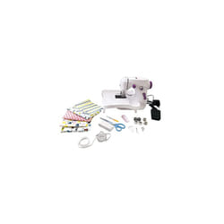 Workshop, Sewing Machine, 5 Fabric Coupons & Accessories Included, White/Purple, SW200