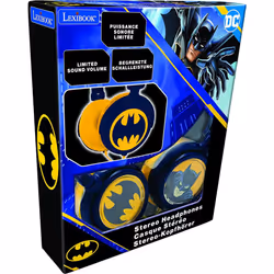 Lexibook Warner Batman-Stereo With Foldable and Adjustable Headphone