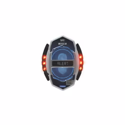RPSPY05 Mission, Spy Motion Detector with Alarm, Light Effects, Detection up to 30 Centimeters, Black/red
