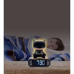 LEXIBOOK RL800BAT Digital Alarm Kids with Night Light Snooze, Childrens Clock, Luminous Batman, Black Colour - Additional view 4