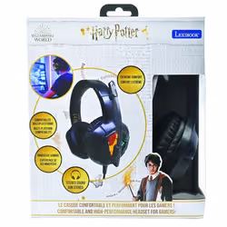 Lexibook Harry Potter HPG10HP headphones/headset Wired Head-band Gaming Black - Additional view 8