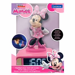 Lexibook RL800MN 3D Minnie Mouse Childrens Clock with Night Light - Additional view 5