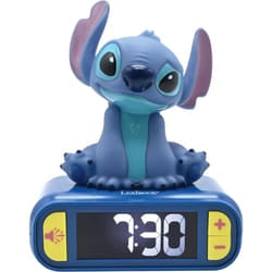 Lexibook RL800D Disney Stitch Alarm clock with Sounds & Melodies, Blue