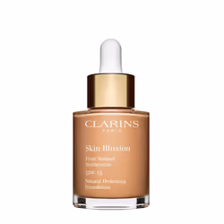 Clarins Skin Illusion, 108.5 Cashew, Bottle, liquid, Universal, Hydrating, Beige, Cashew