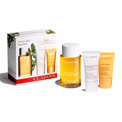 Clarins Instant Spa Set 3 pcs, Women, Universal skin, Exfoliation, Moisturizing, Nourishing, Relaxation, 30 ml, 15 ml, 100 ml