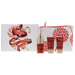 Clarins Double Serum 4 Piece Gift Set: Double Serum 30ml - Super Restorative Day Cream 15ml - Super Restorative Night Cream 1 ...