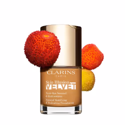 Clarins Skin Illusion Velvet, Bottle, liquid, Universal skin, Mattifying, Moisturizing, Brown, 116.5W