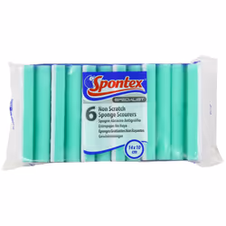 Spontex Specialist Non Scratch Sponge Scourers (Pack of 6)