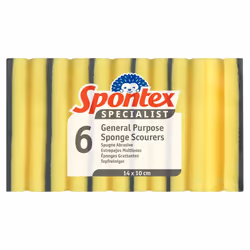 Spontex Specialist 6 Sponge Scourers (Pack of 1)