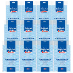 Essentials All Purpose Cleaning Cloths - 12 packs of 10 (Total 120 Cloths)