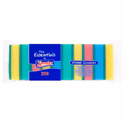 Spontex Essentials Sponge Scourers - 12 packs of 10 (Total 120 Sponger Scourers)