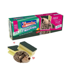 Spontex Washups Sponge Set 7 Pack x 6 (Total of 42 Sponges) 19400072
