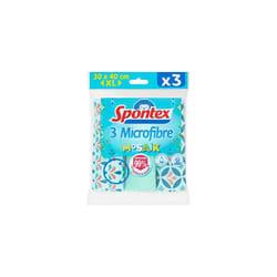 3 Mosaik Microfibre Cloths, 40 x 30 cm Cleaning Cloths