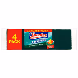 Spontex Washups General Purpose Sponge Scourers, Pack of 4
