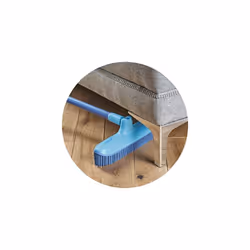 CatchClean Rubber Broom For Interior Handle Not Included Washable Dirty Catch and Hair Blue