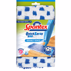 Quick Spray Duo Flat Spray Mop Head Refill | Microfibre Mop Head Pad | Cleans Laminate, Wood & Tile Flooring | No-Touch Rever ...