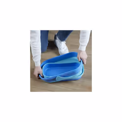 Spontex Twist Mop Ultra Compact Kit (Microfibre Mop & Foldable Bucket),White; Blue,10 Litre