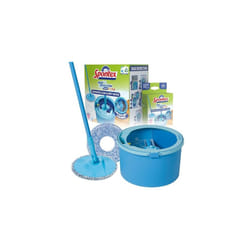 Aqua Revolution System X'tra Floor Mop and Bucket Set â Separates Clean & Dirty Water â Cleans Laminate, Wood & Tile Flooring â Flat Spin Mop