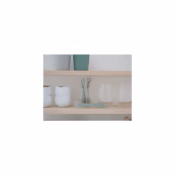 BÃABA - Silicone Spoon for Baby and Children - Set of 4 - Stage 2 - Soft - Rounded tip - Ergonomic Handle - Velvet Grey/sage Green - Additional view 4