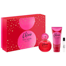 Kate Spade New York Cherie Eau De Parfum 3 piece Gift Set - Long Lasting Fragrance with notes of raspberry  sweet pea  and jasmine - Sweet & Musky