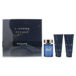 Rochas L'Homme Rochas Gift Set 100ml EDT Spray + 100ml Shower Gel + 100ml Aftershave Balm