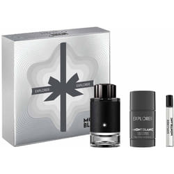 MONTBLANC Explorer Eau de Parfum 2 Piece Set - 3.3 fl. oz. Spray  2.5 oz. Deodorant Stick - Long Lasting Fragrance with notes of Sage  Sandalwood & Pa