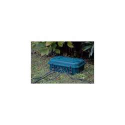 300180 Waterproof Protective Box for Outdoor Electrical Connections, Weatherproof IP54 with 5 Cable outlets (from 7.5 mm to 12.4 mm), Dimensions 390 x
