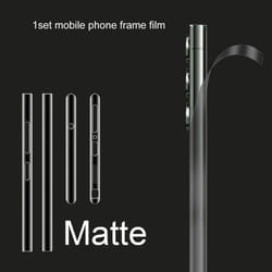 Samsung Galaxy S24 S23 Ultra S23 Plus Side Matte Screen Protector Film Hydrogel Protective Frame Film Border Sticker - S24 Ultra, As The Picture
