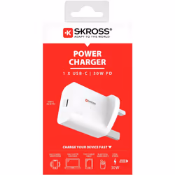 SKROSS - Power Charger UK -  Quick Charge 30W - 1 Device Charger USB C