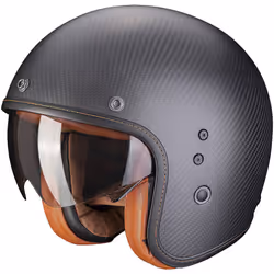 Scorpion Belfast Evo Carbon Jet Helmet, black, Size S for Men