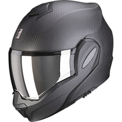 Scorpion Exo-Tech Evo Solid Carbon Helmet, black, Size L for Men