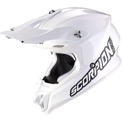 Scorpion VX-16 Evo Air Solid Motocross Helmet, white, Size XS for Men