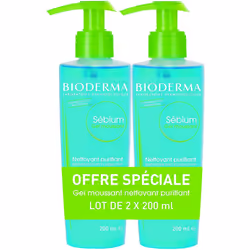 Bioderma Sébium Purifying Foaming Gel 2 x 200ml